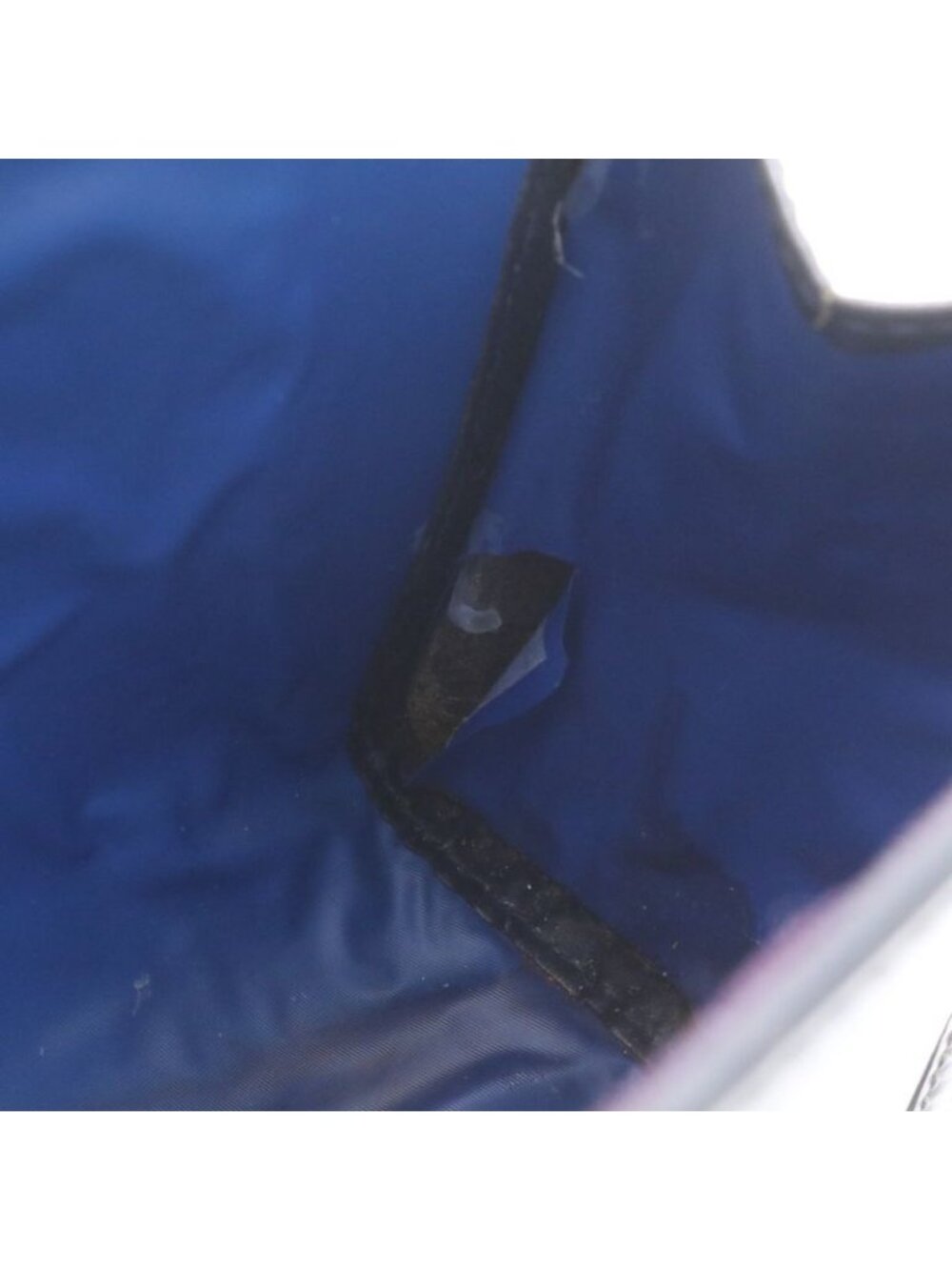 Gucci Vintage GG Supreme Leather Clutch Pouch Commuting Business Navy Ree - Picture 7 of 9